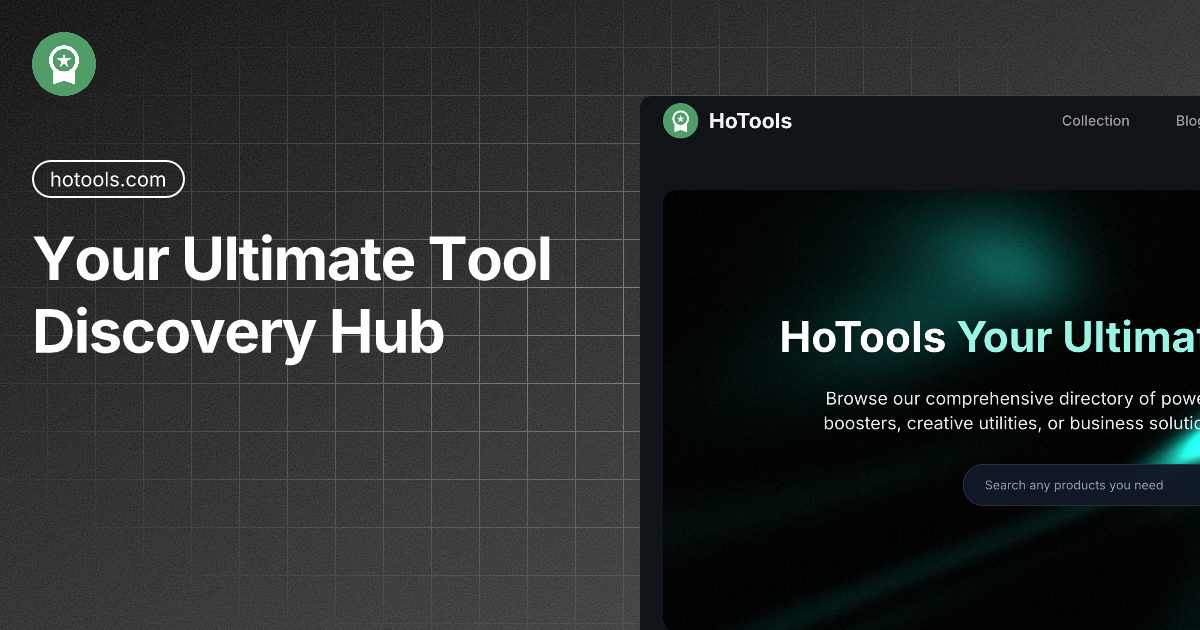 Htools HoTools - Your Ultimate Online Toolkit Directory